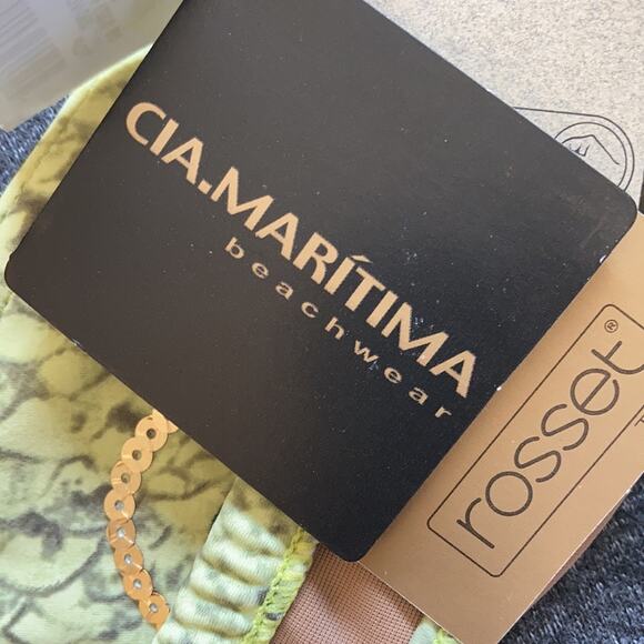 NWT CIA.MARITIMA Brazilian Bikini Top Sz M - Picture 6 of 9